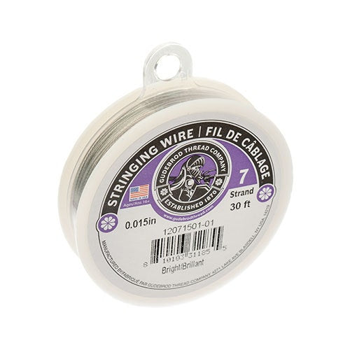 Gudebrod 30ft 0.015in 7Str   Bright 30ft