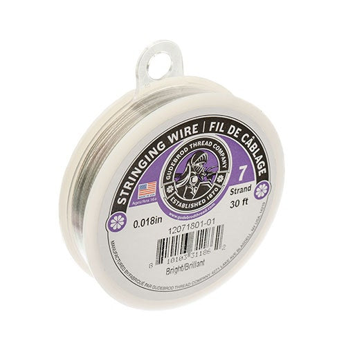 Gudebrod 30ft 0.018in 7Str   Bright 30ft