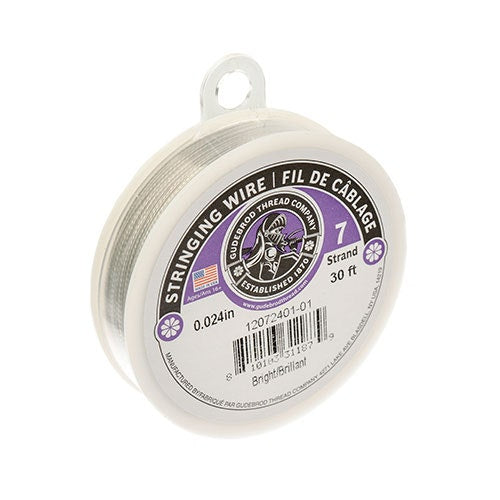Gudebrod 30ft 0.024in 7Str   Bright 30ft