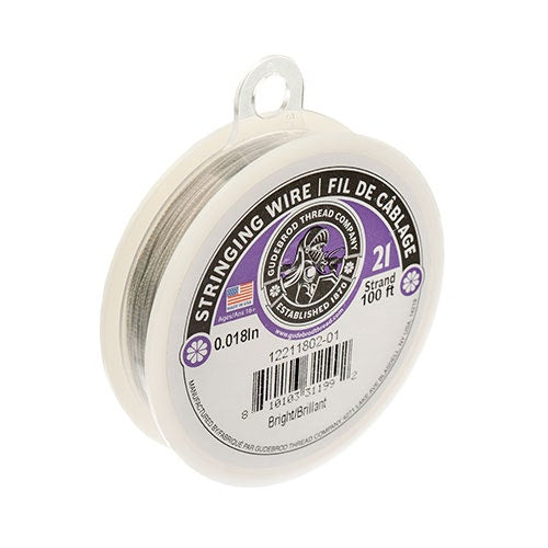 Gudebrod 0.018in 21 Strand   Bright 100ft