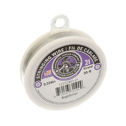 Gudebrod 30ft 0.024in 21Str   Bright 30ft