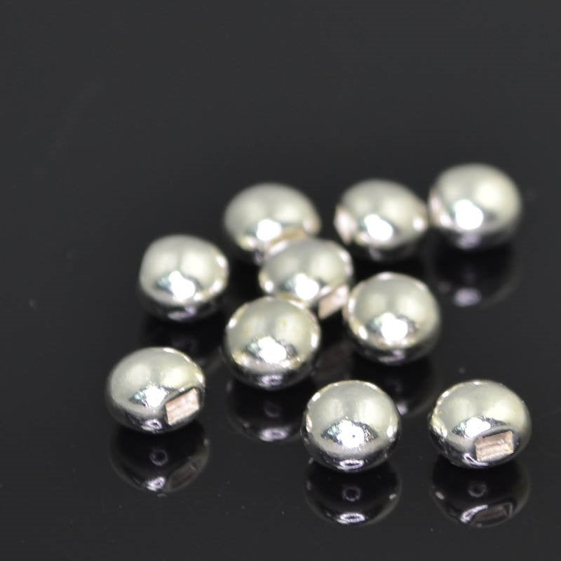 Memory Wire Finding -  Flat Wire End Cap - Silverplated (Pack)