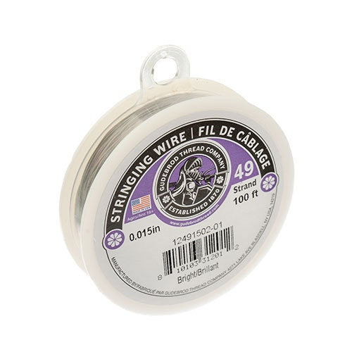 Gudebrod 0.015in 49 Strand   Bright 100ft