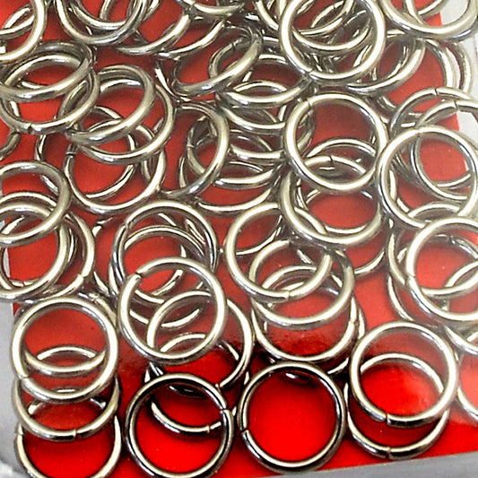 Jump Rings Open - 6mm / 20ga - Stainless Steel (100)