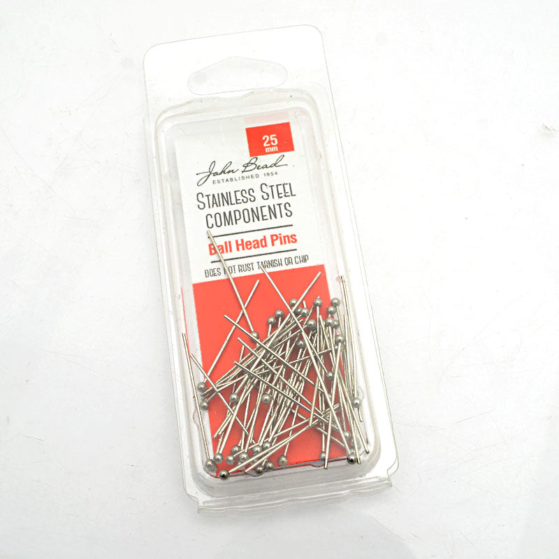 Headpins - 1in / 22ga Ball - Stainless Steel (50)