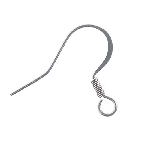 Earring - 14mm French Style Classic Fishhook - Stainless Steel (20)
