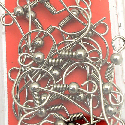 Earring - 19mm Simple Fishhooks - Stainless Steel (10 pairs)