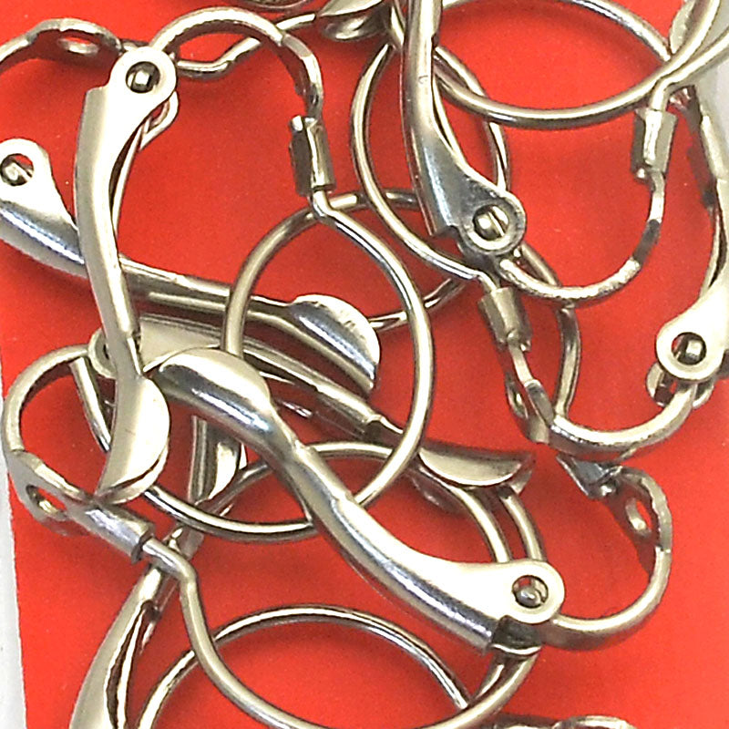 Earring - 21mm Euro-style Leverback - Stainless Steel (10pcs)