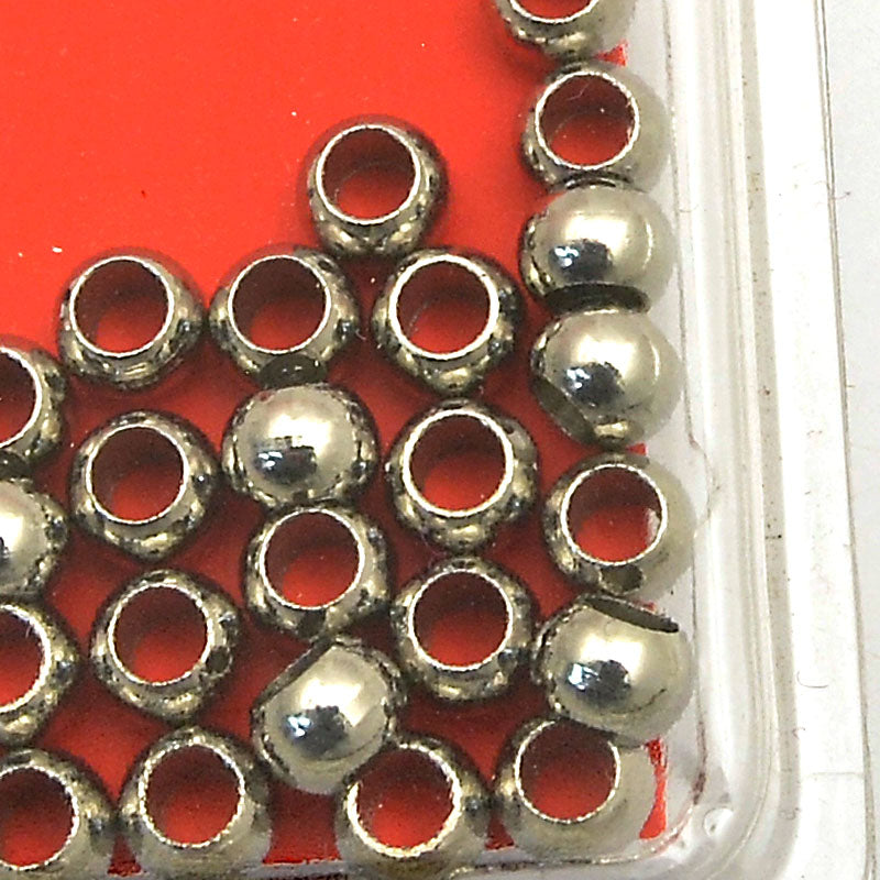 Beads - 5mm Spacer Bead Round - Stainless Steel (30)