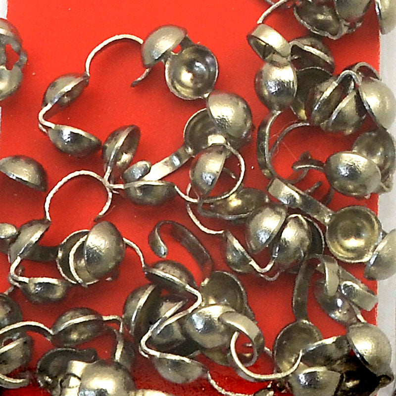 Clamshell Bead Ends -   - Stainless Steel (30)