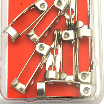 Findings - 17mm Bar Pin Brooch - Stainless Steel (10)