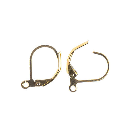 Must-Have Finding - 15mm Earwire Leverback - Gold (12pcs)