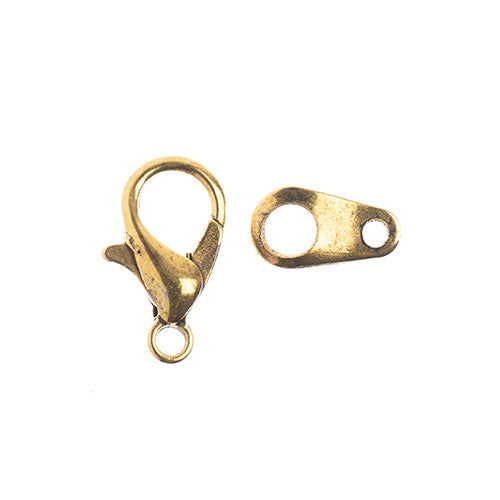 Must-Have Finding - 12mm Lobster Clasp Set - Antique Gold (10pcs)