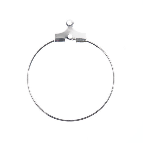 Must-Have Finding - 25mm Earring Hoop - Silver (12pcs)