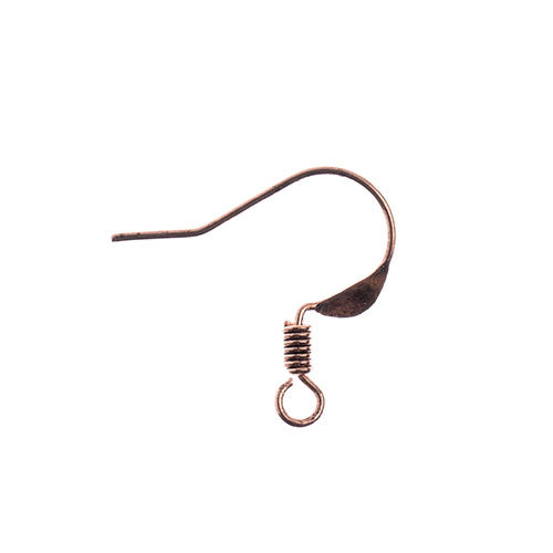 Must-Have Finding - 18mm - Earwire w/ Coil - Antique Copper (60pcs)