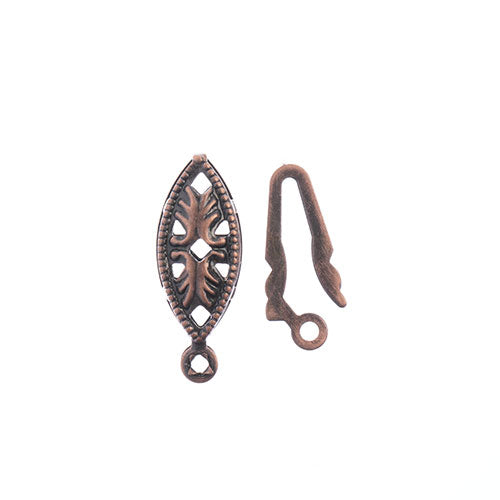 Must-Have Finding - 7x20mm - Fish Hook Clasp Set - Antique Copper (9pcs)