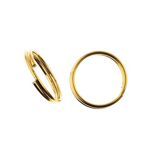 Must-Have Finding - 10mm Split Ring - Gold (100pcs)