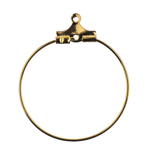 Must-Have Finding - 25mm Earring Hoop - Gold (12pcs)