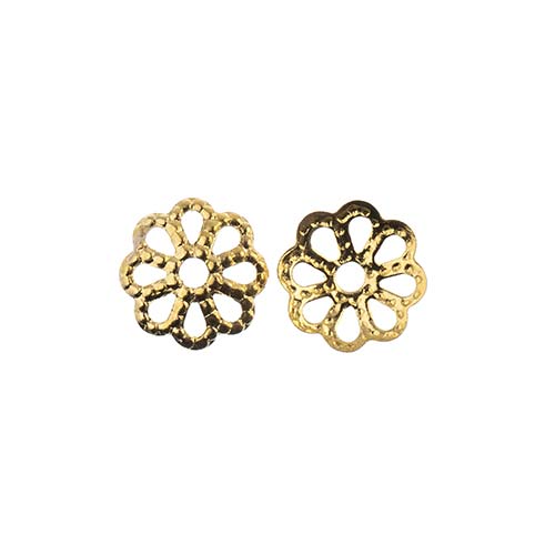 Must-Have Finding - 6mm Bead Cap Filigree - Gold (120pcs)