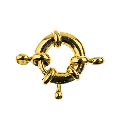 Must-Have Finding - 13mm Spring Ring Clasp Set - Gold (1pc)