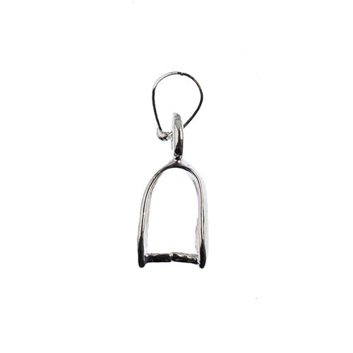 Must-Have Finding - 22mm Dangle Pinch Bail - Silver (2pcs)