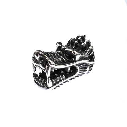 Bead -  Dragon Head - Stainless Steel (2)