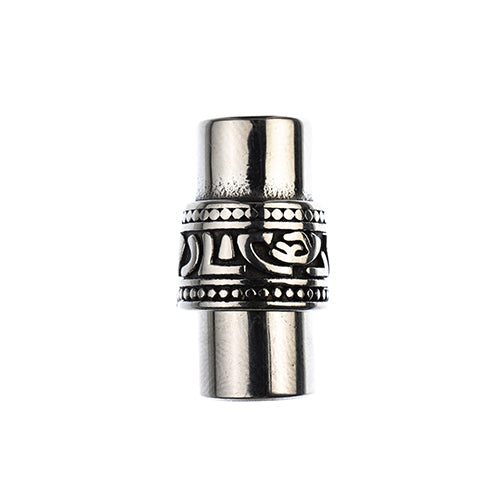 Glue in Cord Clasp -  Inca - Stainless Steel (Set)