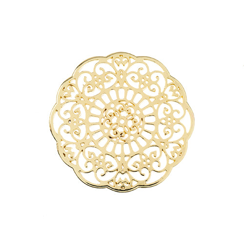 Pendant Mandala    Gld 3pcs