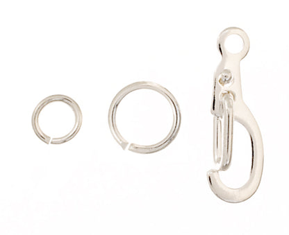Lobster Clasp -  Spring Ring / Clip Style - Silverplated (Pack)