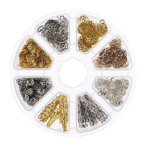 Bead Cap Assorted Sizes and Shapes - Assorted Colors (Pack)