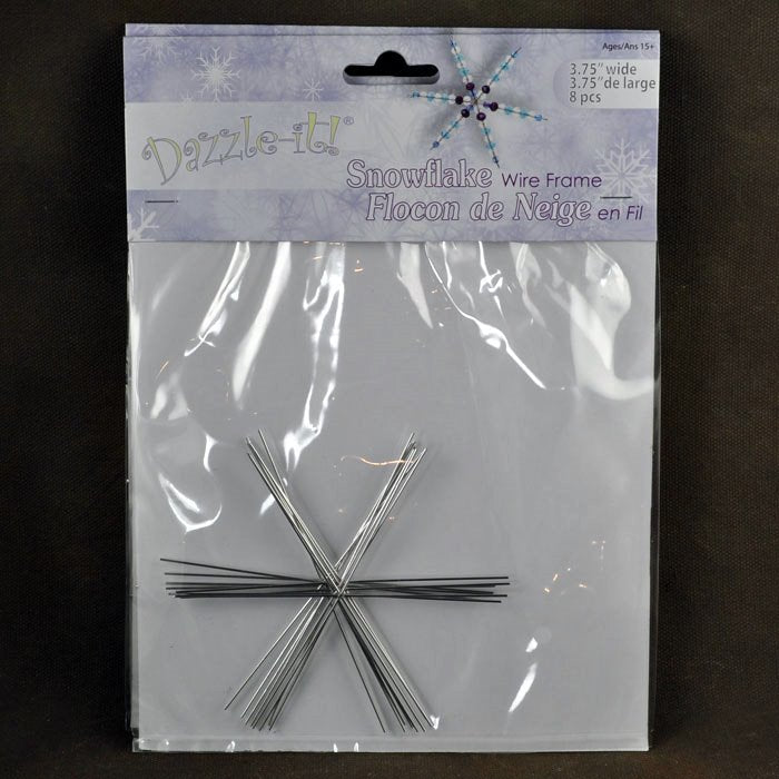 Wire Frame Armature Form - 3.75in Snowflake Ornament (Pack of 8)