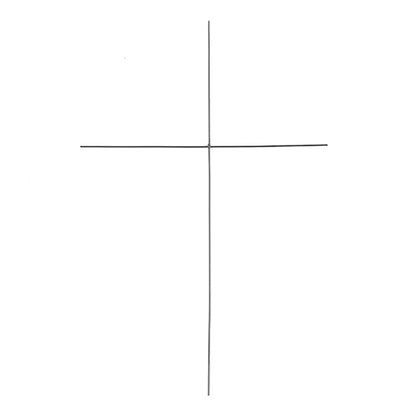 Wire Frame Armature Form - 6in Cross (6pcs)