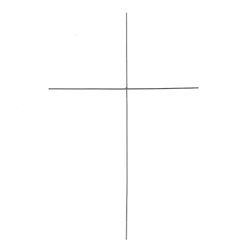 Wire Frame Armature Form - 6in Cross (6pcs)