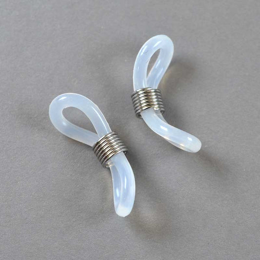 Eyeglass Loop -  Classic Eyeglass Holder Loop - White-ish (Pair)
