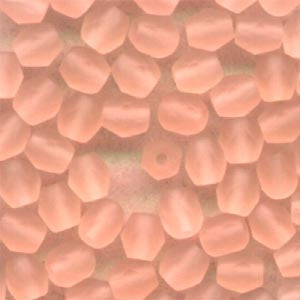 Fire Polish Faceted Round - 4mm - Matte Rosaline (Pack approx 50)