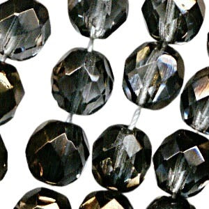 Fire Polish Faceted Round - 8mm - Crystal Valentin (25)