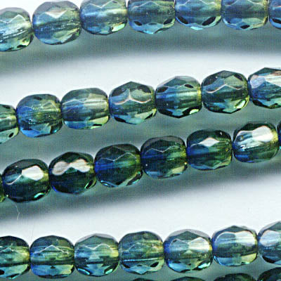 Fire Polish Faceted Round - 4mm - Gaia (50)