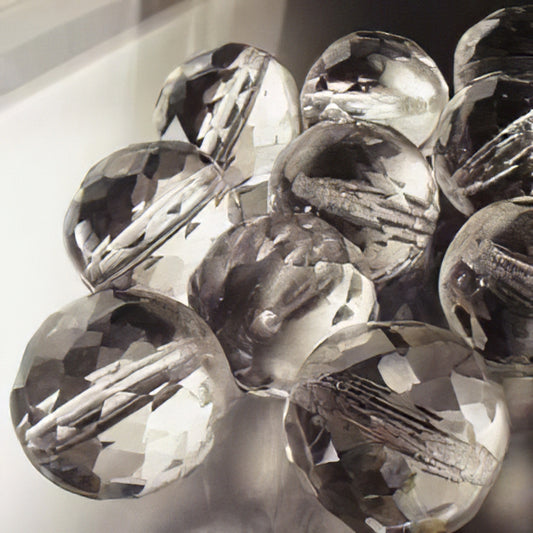 Fire Polish Faceted Round - 16mm - Crystal