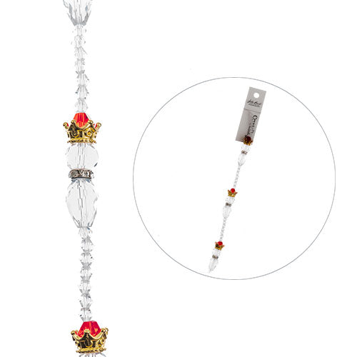 Crystal Lane Designer Holiday Strands - 3 Wise Men with Beads - Crystal / Gold (