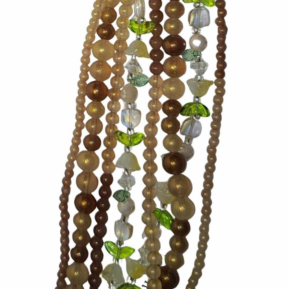 Tulips Pears and Rounds - Cream and Honey Stardust (4x7in Strand)