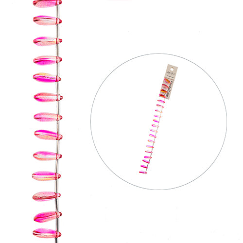 Tear Drops - Yellow and Pink (7in Strand)