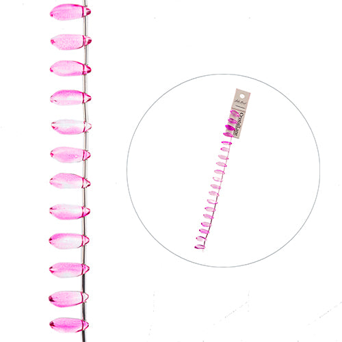 Tear Drops - Pink (7in Strand)