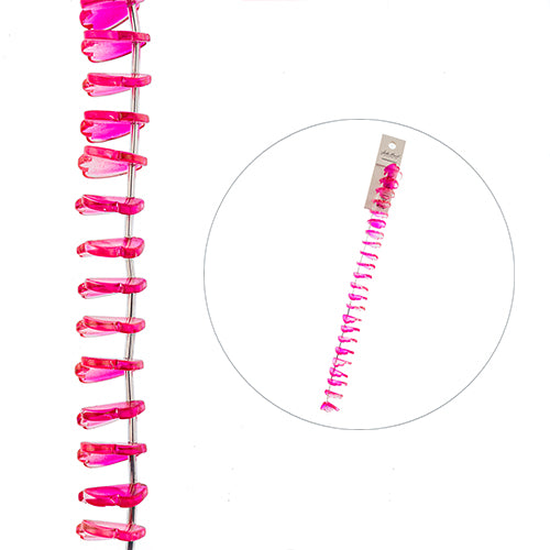 Leaf - Pink (7in Strand)