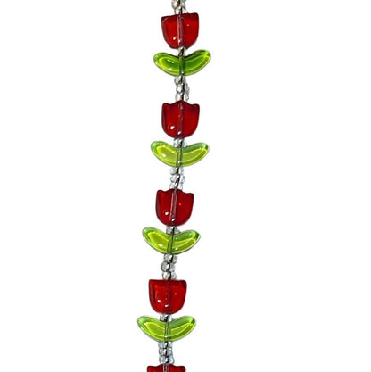 Tulips - Red and Green (7in Strand)