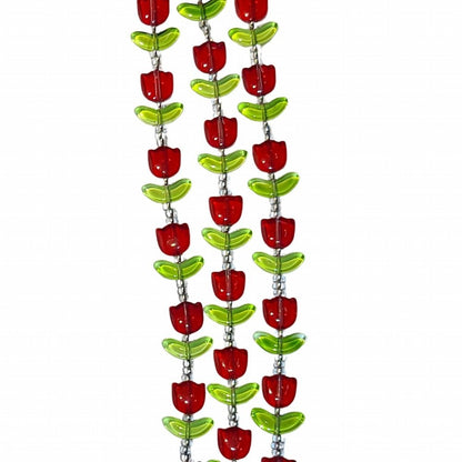 Tulips - Red and Green (7in Strand)