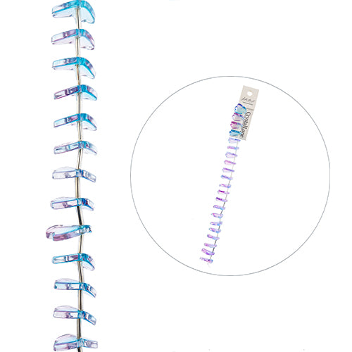 Leaf - Purple and Blue Mix (7in Strand)