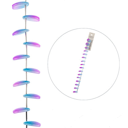 Petals - Purple and Blue Mix (7in Strand)