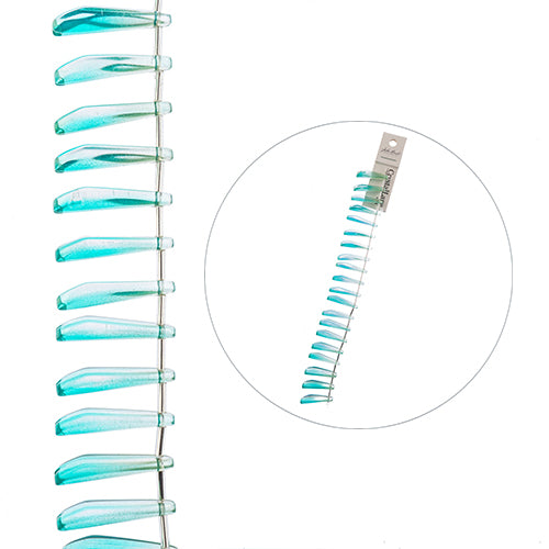 Long Petal - Blue and Green (7in Strand)