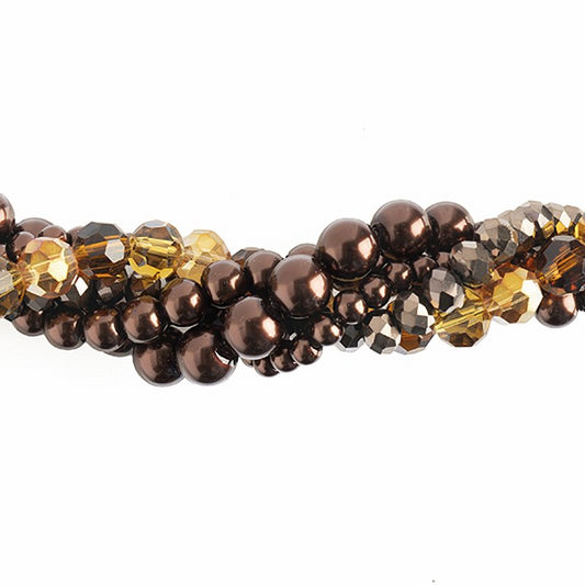 Bead Mix -  Crystal Lane Twisted Bead Strands - Plumeria (Pack)