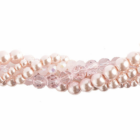 Bead Mix -  Crystal Lane Twisted Bead Strands - Camelia (Pack)